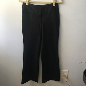 Express Editor Wide-Leg Black Dress Pants